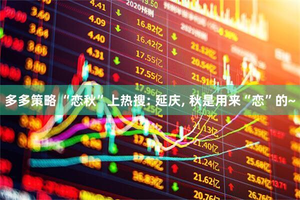 多多策略 “恋秋”上热搜: 延庆, 秋是用来“恋”的~
