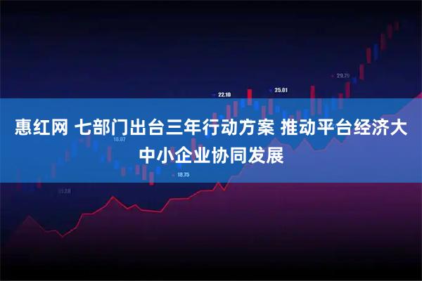 惠红网 七部门出台三年行动方案 推动平台经济大中小企业协同发展