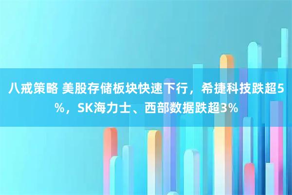 八戒策略 美股存储板块快速下行，希捷科技跌超5%，SK海力士、西部数据跌超3%